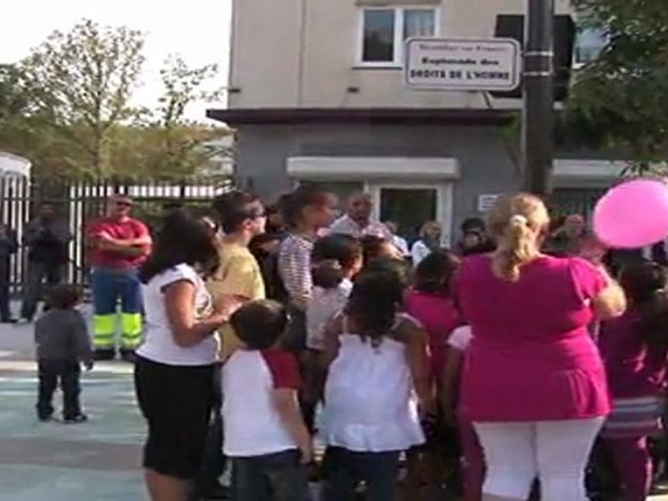 Inauguration de l'Esplanade des droits de l'Homme (2011)