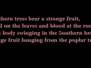 With Duke Bates, on Billie Holiday and the famous song "Strange fruit".