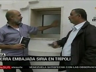 Cerrada, Embajada de Siria en Trípoli