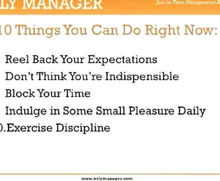 Top 10 Work Life Balance Tips - A How To Guide for Busy Managers