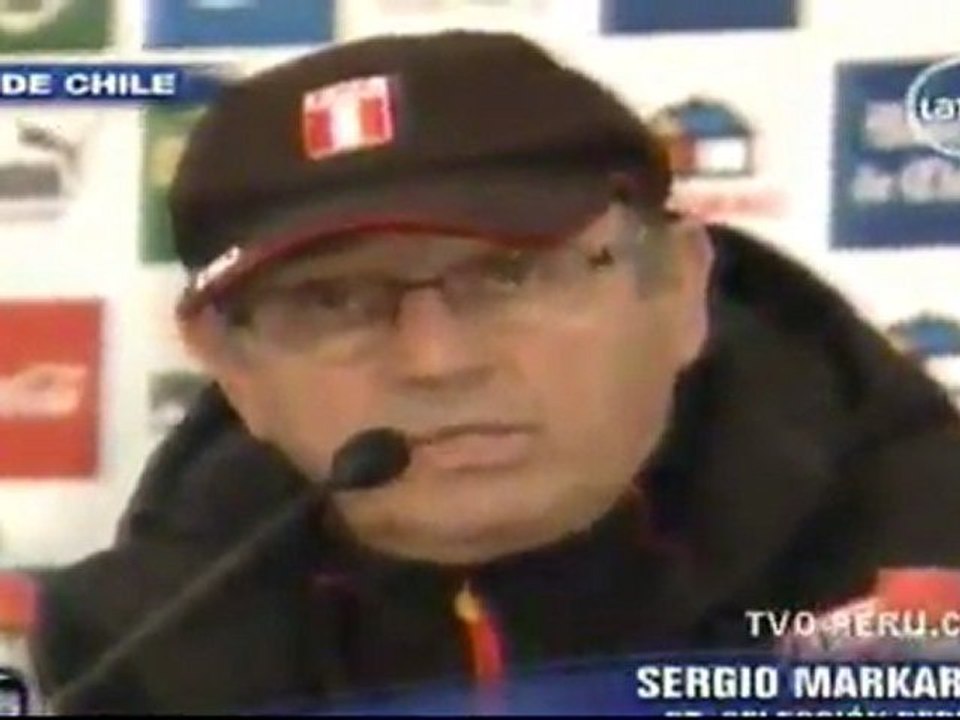 Sergio Markarián:"Perú jugó un gran partido contra chile y su árbitro boliviano"