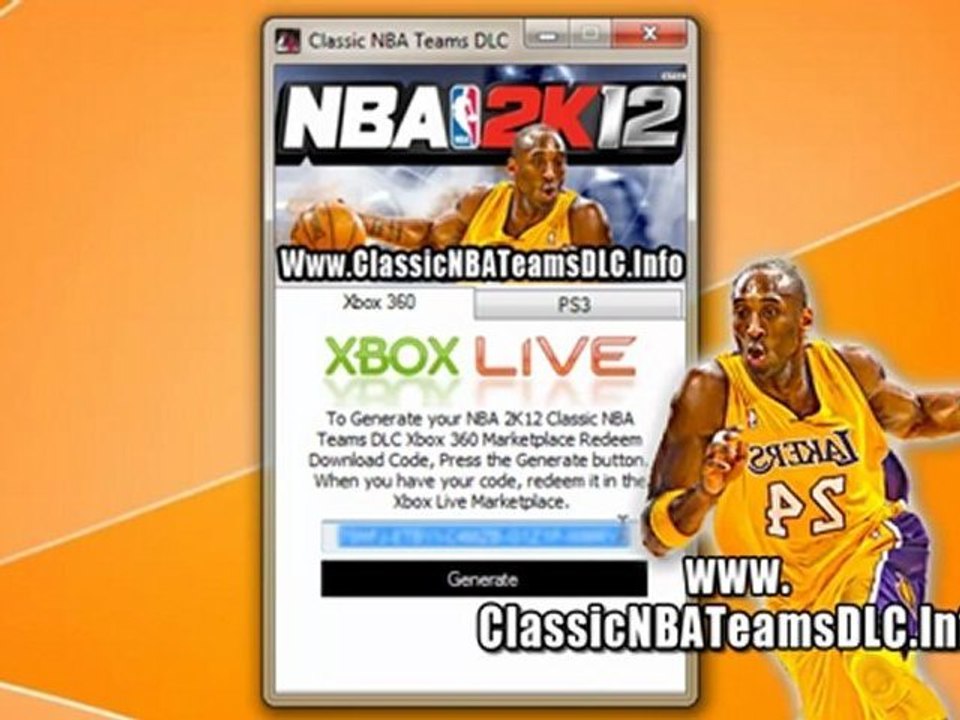How to Get NBA 2K12 Classic NBA Teams DLC Code Free - video Dailymotion