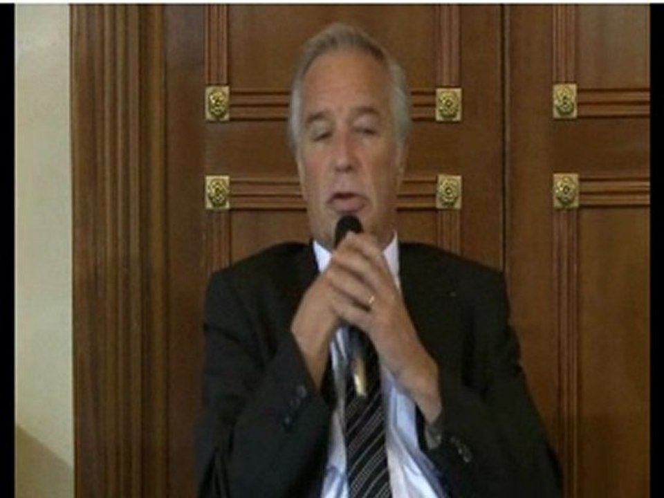 François Rebsamen, l'invité des journalistes parlementaires