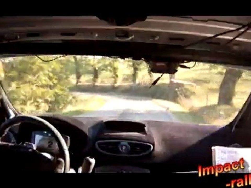 Rallye Mauves-Plats 2011 embarquée Julien Clio R3