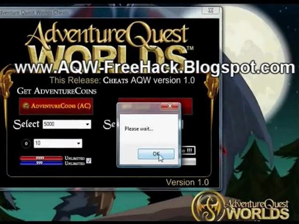 Adventure Quest Worlds Level Hack and More