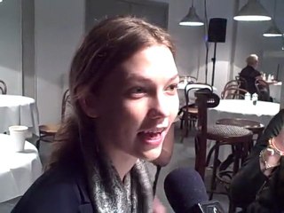 Models chatting backstage at Christopher Kane A/W '09