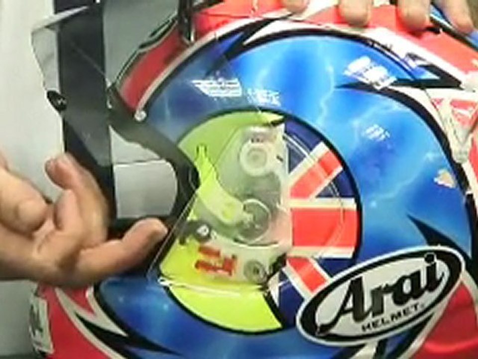 How to change an Arai visor
