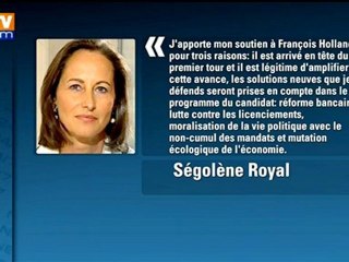 Primaire PS : Royal soutient Hollande