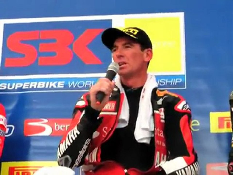 Troy Corser speaks after taking pole in Misano WSB