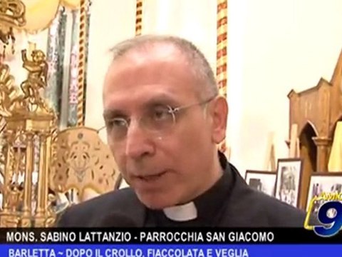 Barletta | Dopo il crollo, fiaccolata e veglia