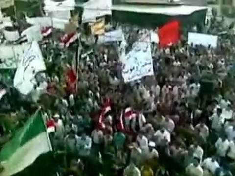 Gunfire and shelling in Homs, Syria