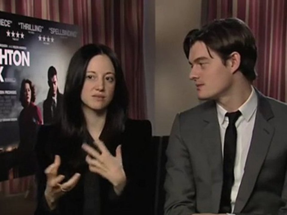 Sam Riley and Andrea Riseborough On Brighton Rock
