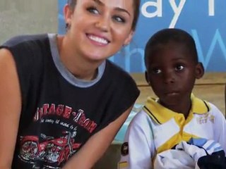 Miley Cyrus auf wohltätiger Mission