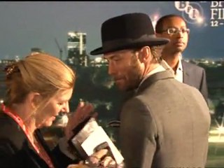 Jude Law talks romance at the London Film Festival