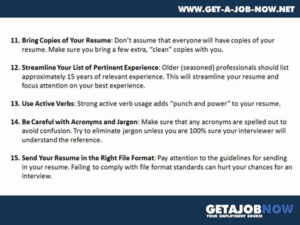 15 Job Search Tips That Work