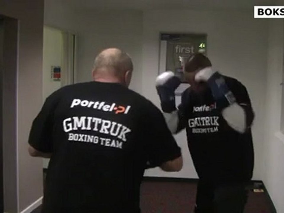 Piotr Wilczewski tarczuje z Gmitrukiem przed walką z DeGale'em