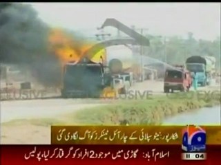 NATO trucks attacked in Pakistan
