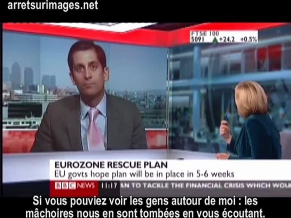 Intervention d'Alessio Rastani  sur l'effondrement global du système financier