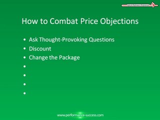 Sales Objections and Responses