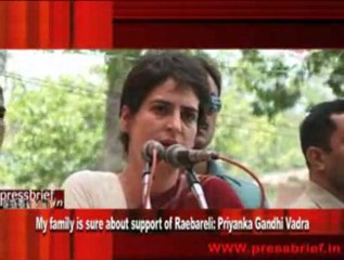 My family is sure about support of Raebareli- Priyanka Gandhi Vadra