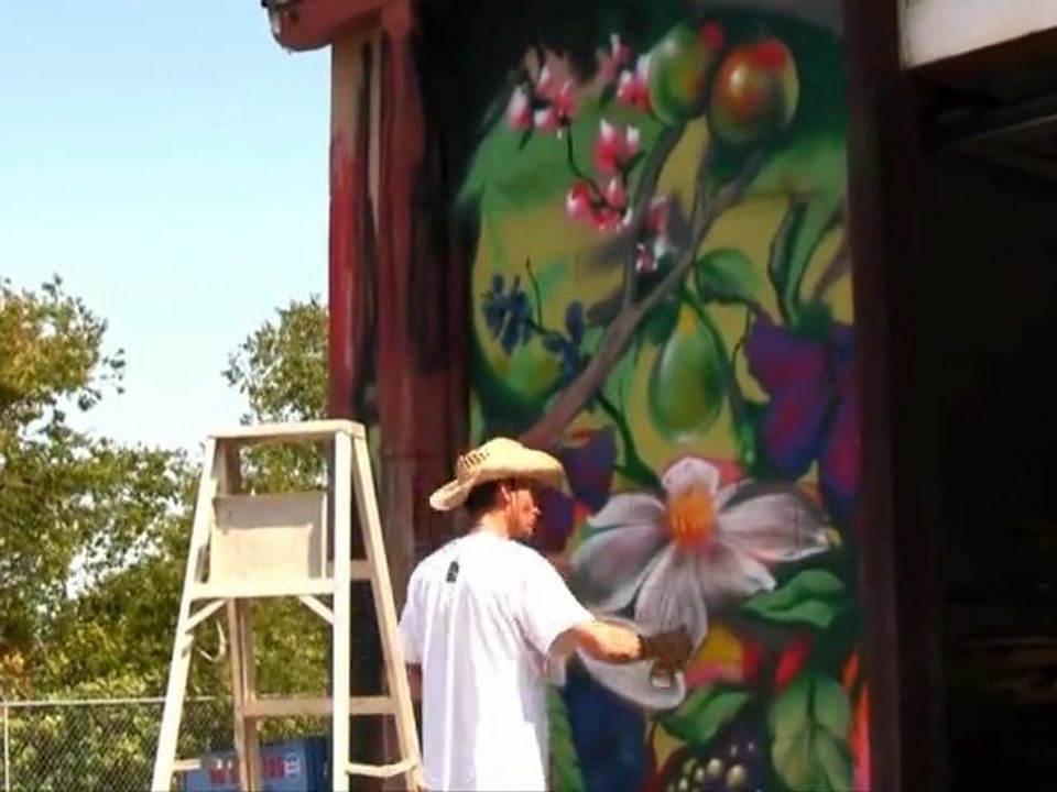 Aerosol Art - Paint Our Town 2011 Tour - Austin Texas