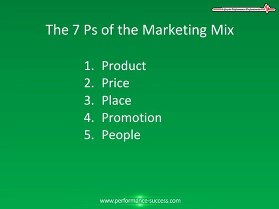 7 P's of Marketing