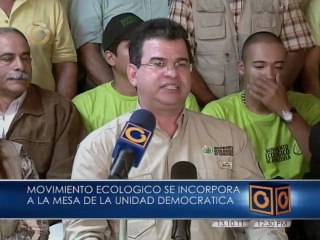 Movimiento Ecológico apoya a la MUD