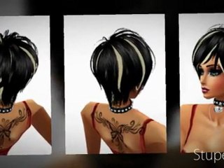 Black Snow Boy-cut hair