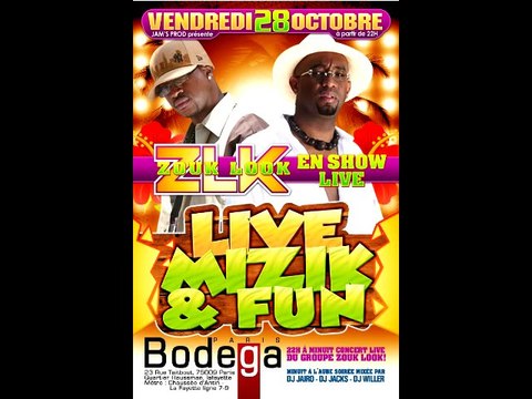 Teaser Dj Jaïro - Concert Inédit Zouk Look + Soirée - LIVE, MIZIK & FUN - PARIS BODEGA - Vendredi 28 octobre 2011