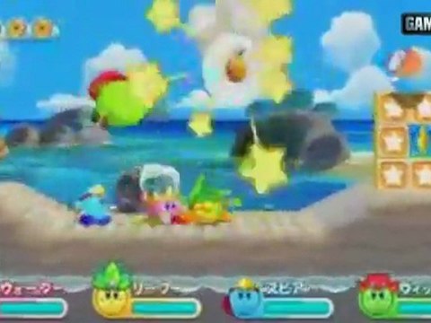 Kirby's Adventure Wii : Multiplayer mode trailer