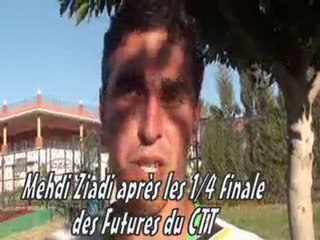 MEHDI ZIADI APRES SON MATCH EN 1/4 DE FINAL A TANGER