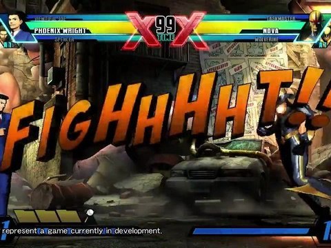 Ultimate Marvel vs Capcom 3 - Phoenix Wright VS Nova