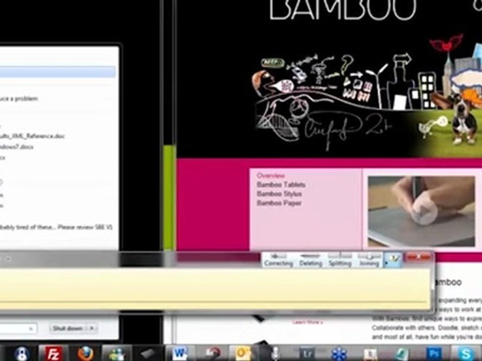 USING A PEN WITH SNIPPING TOOL