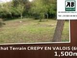 A vendre - terrain - CREPY EN VALOIS (60800) - 1 500m²
