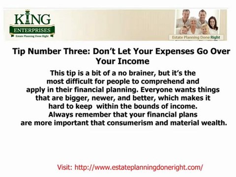 Financial Planning Advice: Four Important Tips