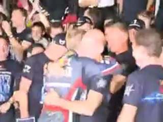 15 Japanese GP - celebration after race part 1