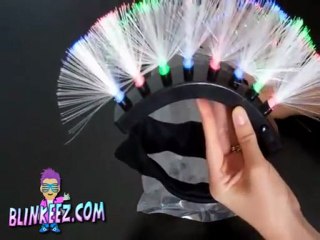 New Crazy Flashing LED GlowHawk Mohawk Fun for Halloween!