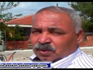 Çaltılıdere Köyü’ne basketbol sahası ile çocuk oyun alanları yapılıyor