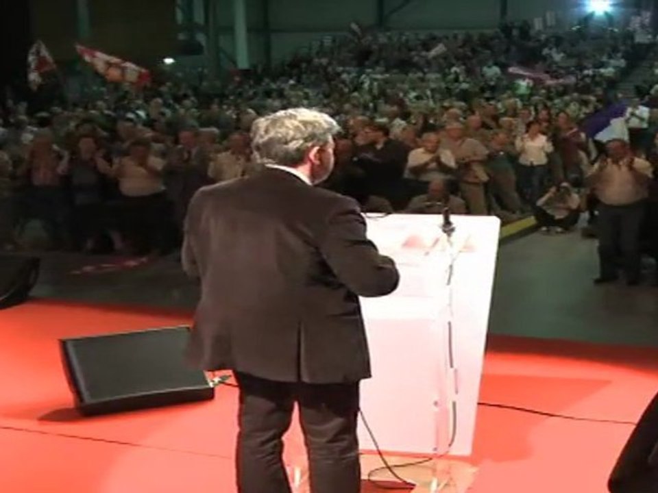 Jean-Luc Mélenchon en meeting à Brive