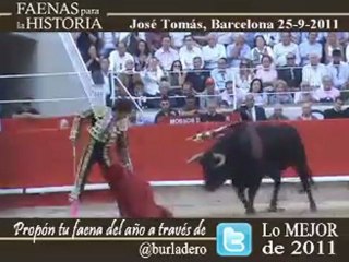 JOSÉ TOMÁS EN BARCELONA 25-9-2011