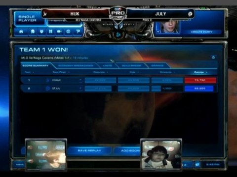 MLG Orlando 2011 - Starcraft II - Game 1 & 2 - EG Huk (P) VS ST July (Z) + WhiteRa Interv.