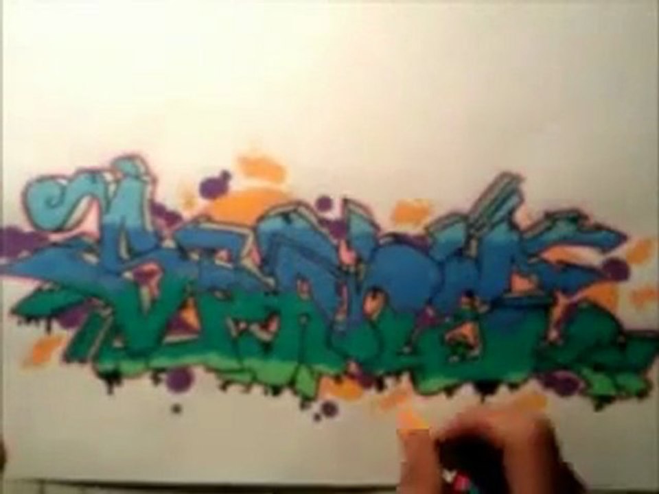 graffiti spane sketchbook full color ! speed drawing wildstyle