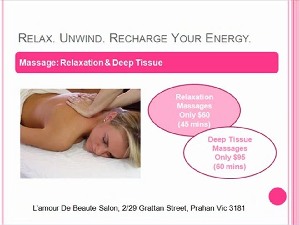 Beauty Salon Pedicures Manicures Massage in Prahan Vic