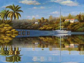 Elle regarde la mer.