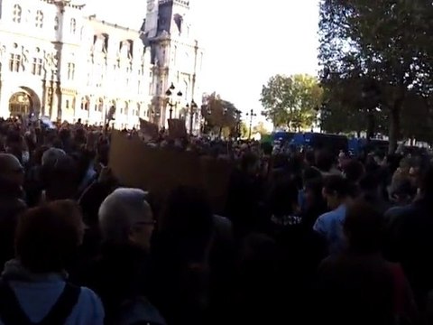 15 octobre les indignés Paris Hotel de ville