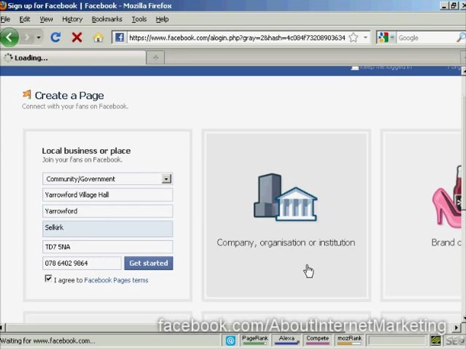 Learn Internet Marketing - How to create a Facebook Fan Page