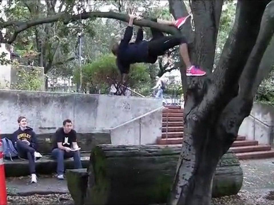 Parkour version feminine
