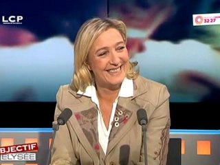 Marine Le Pen invitée d'Objectif Elysée 2012