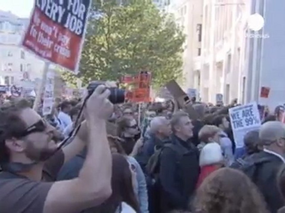 Assange joins activists in Occupy London protest