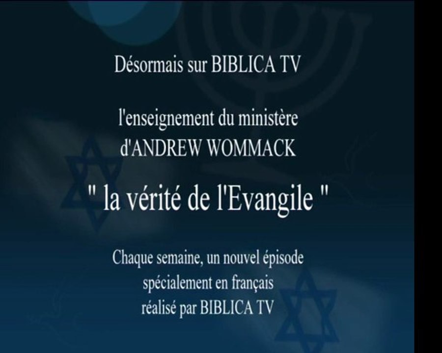 Teaser Andrew WOMMACK sur BiblicaTV